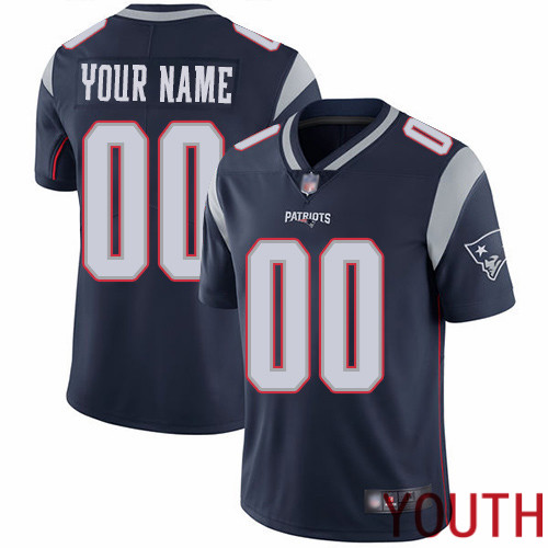 Limited Navy Blue Youth Home Jersey NFL Customized Football New England Patriots Vapor Untouchable